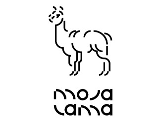 Projekt graficzny logo dla firmy online moja lama